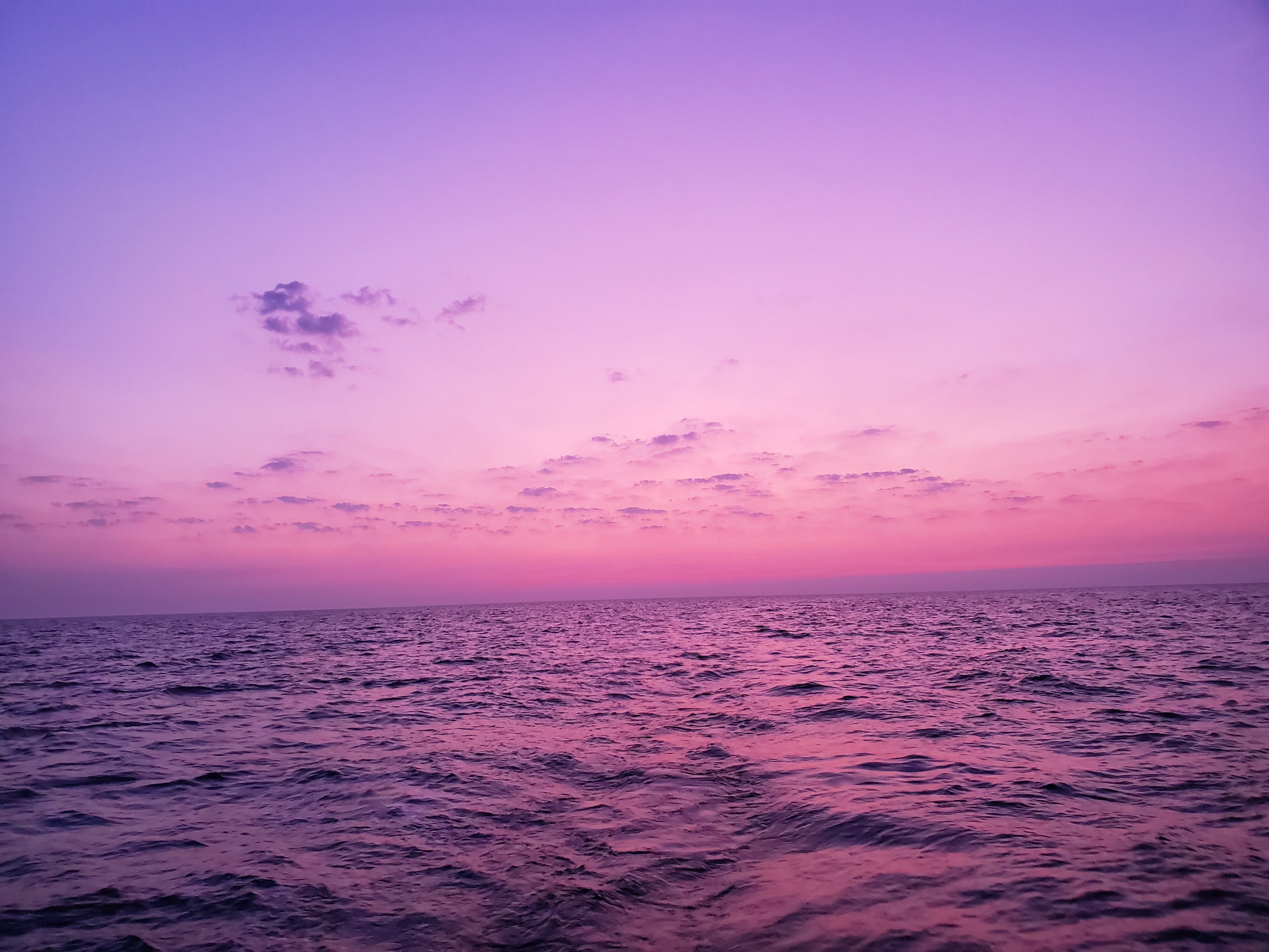 The colour it turned before the dark