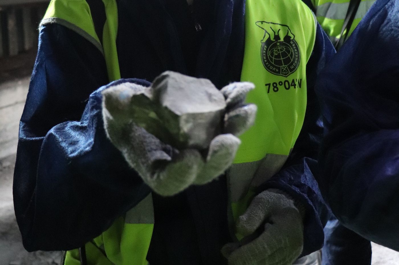 A lump of Svalbard coal, straight off the face