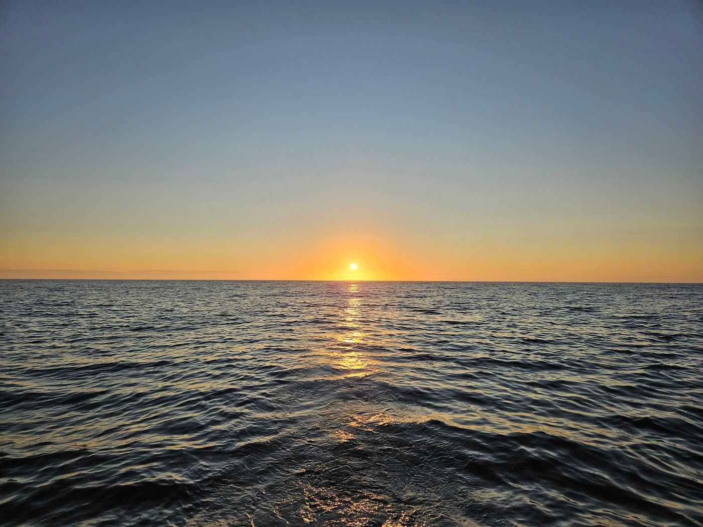 The sun rolls along the horizon instead of setting