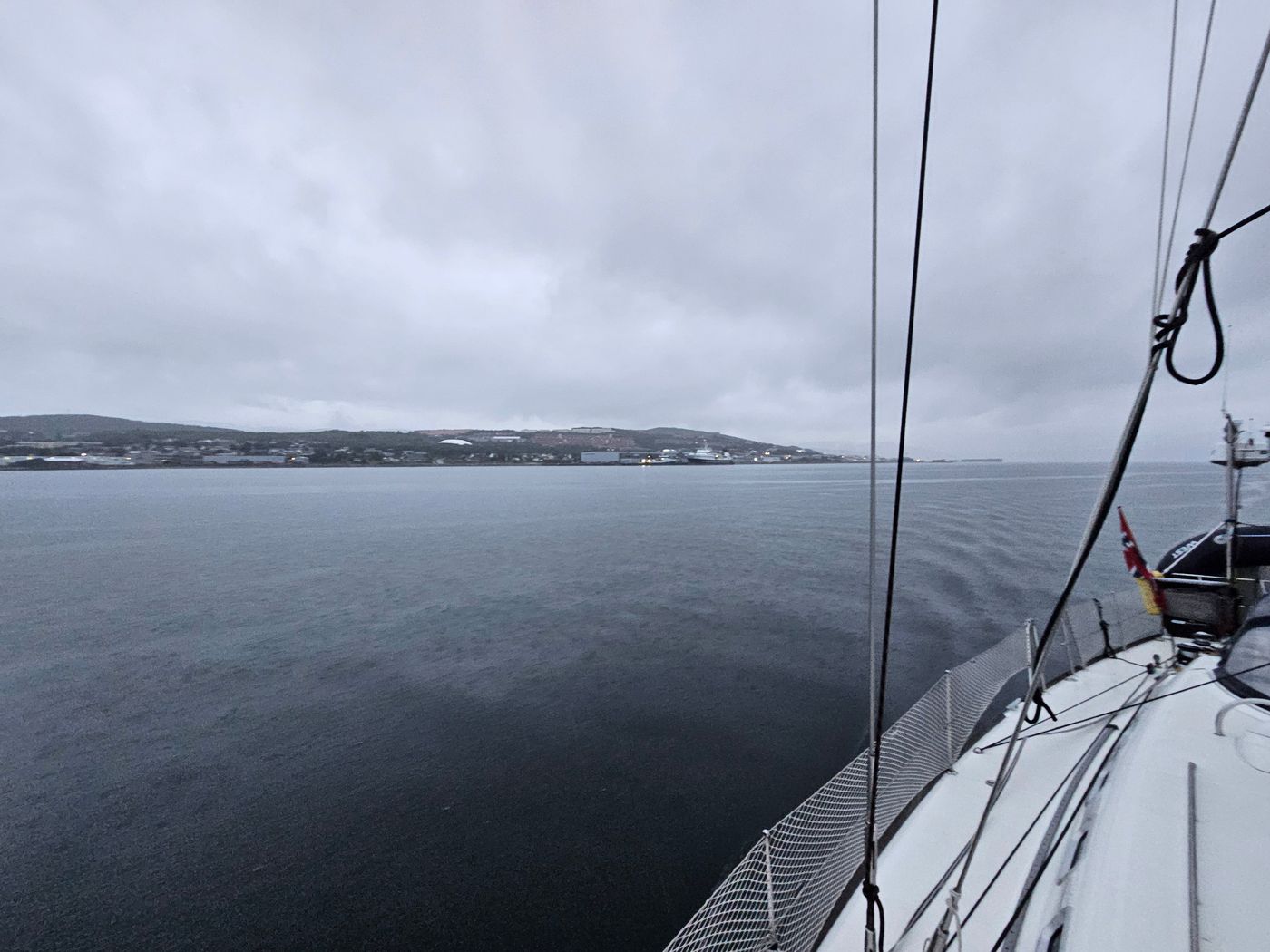 Norway again, and the first rain of the whole voyage